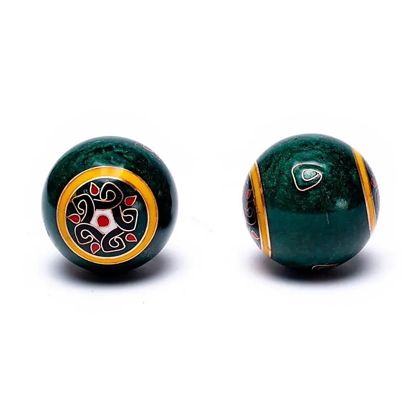 Un diamètre de 3.5 cm pour ces Boules de santé Qi Gong Qi Xin Ylang