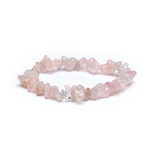 Bracelet chips de Quartz Rose