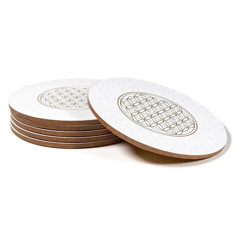 Sous-verres en bois | Fleur de Vie