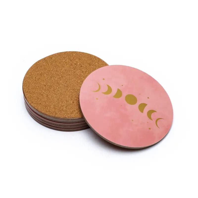 Sous-verres en bois | Phases de Lune