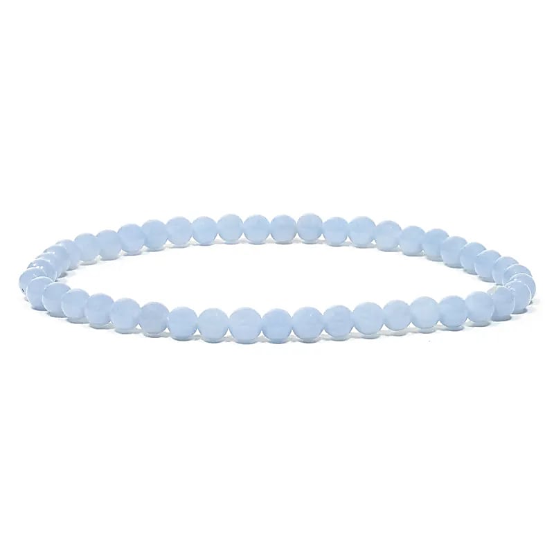 Bracelet en angélite - 4 mm – vue 2