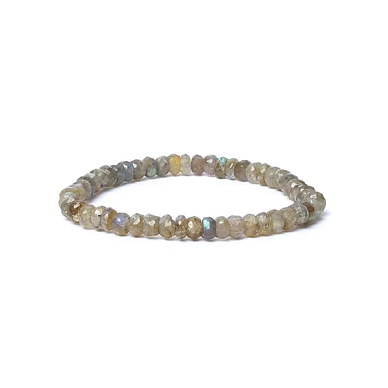 Bracelet Labradorite à facettes 6mm – vue 2