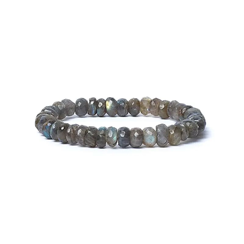 Bracelet Labradorite à facettes 8mm – vue 2