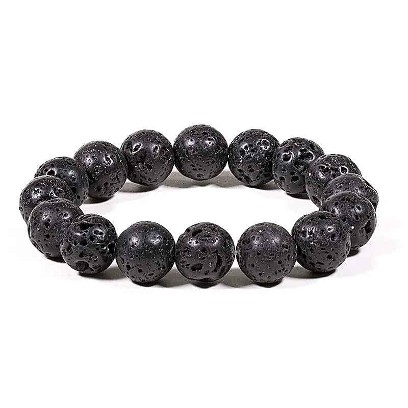 Bracelet Pierre de Lave - 12 mm – vue 2