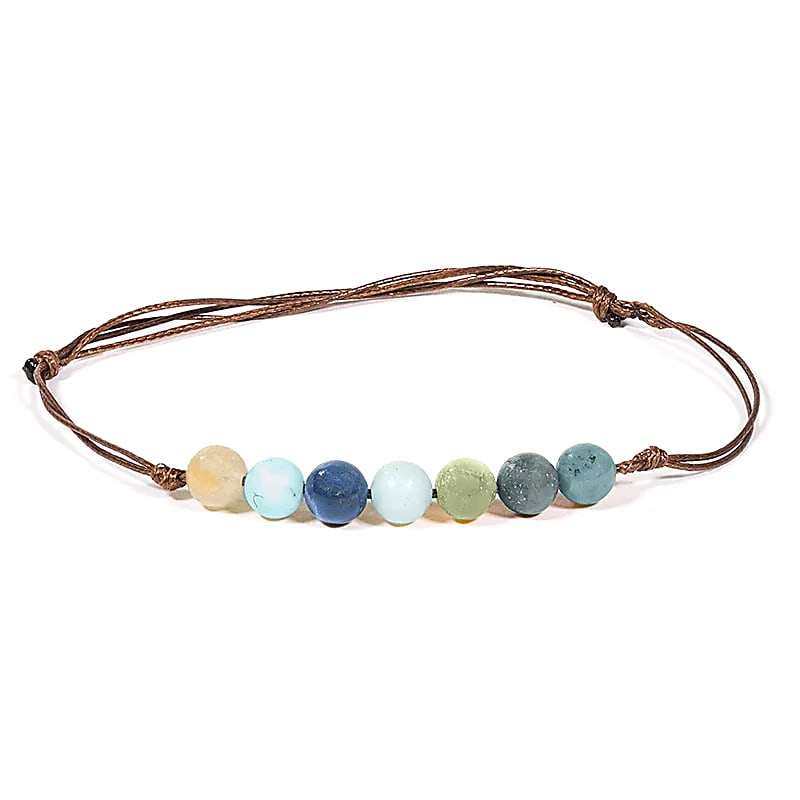 Bracelet Amazonite 7 perles – vue 2