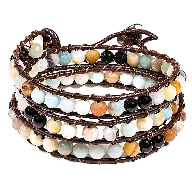 Bracelet Agates multicolores | 87 perles – vue 2