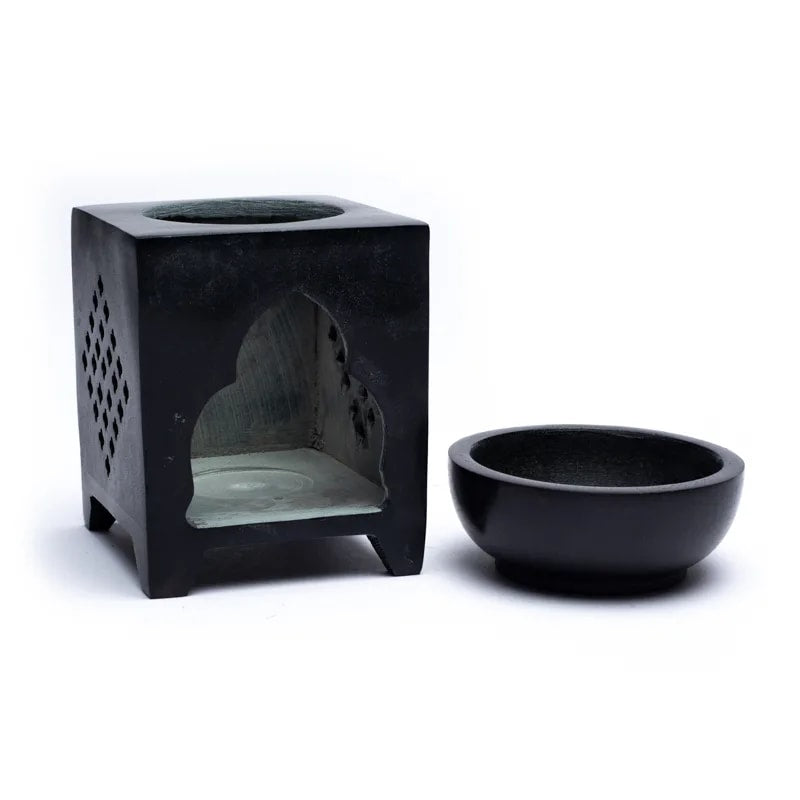 Brûle parfum en stéatite - Bouddha – vue 6