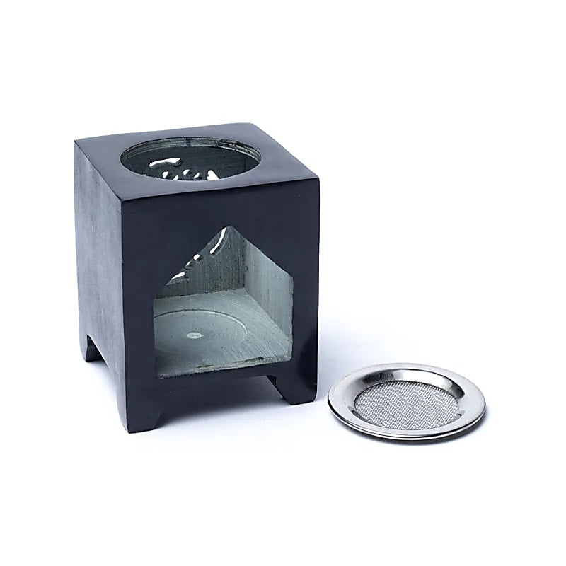 Brûleur encens en stéatite - Fleur de Vie