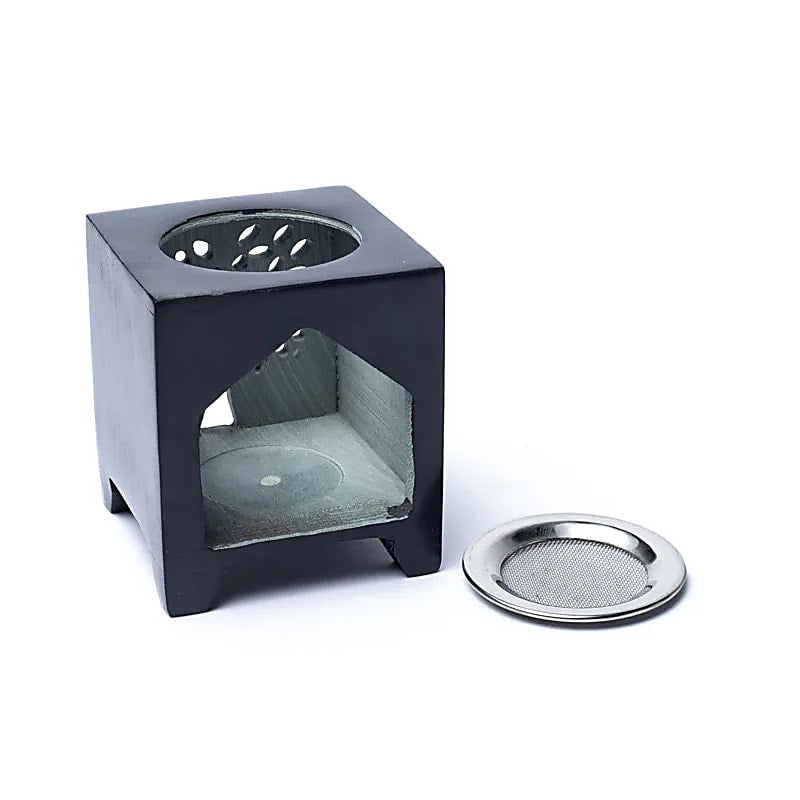 Brûleur encens en stéatite - Arbre de Vie