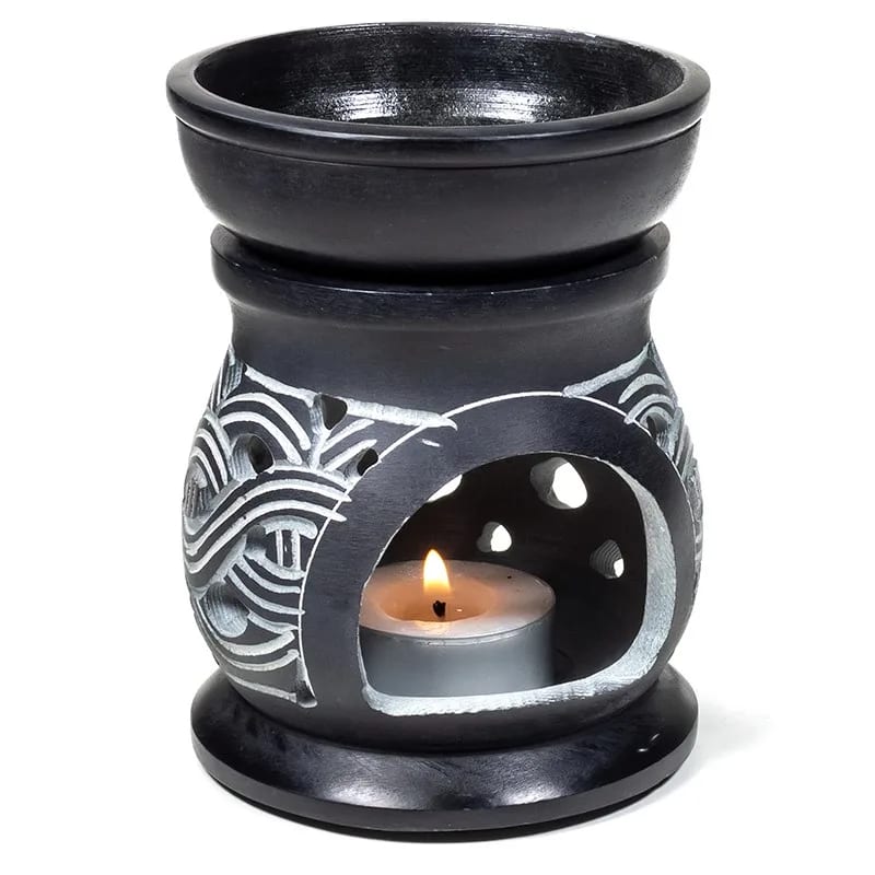Brûle parfum en stéatite - Noeuds celtiques – vue 3