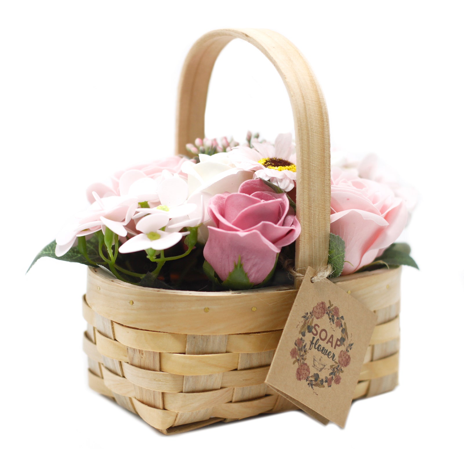Panier de fleurs de savon - M