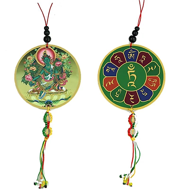 Pendentif rond Tara Verte