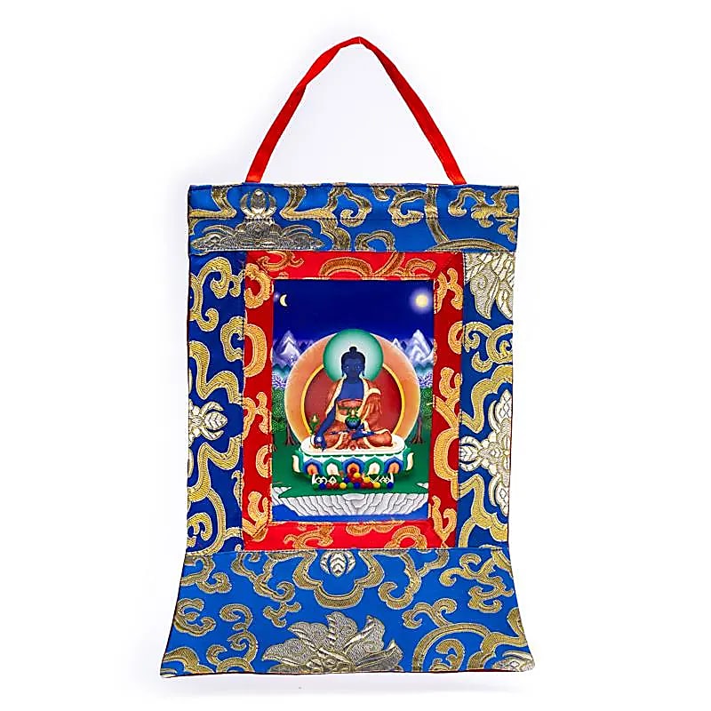 Thangka en brocart imprimé 29x20 cm – vue 3