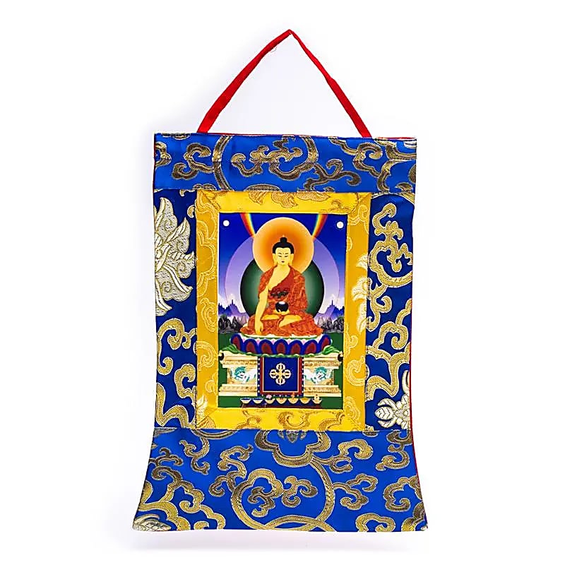 Thangka en brocart imprimé 29x20 cm – vue 4