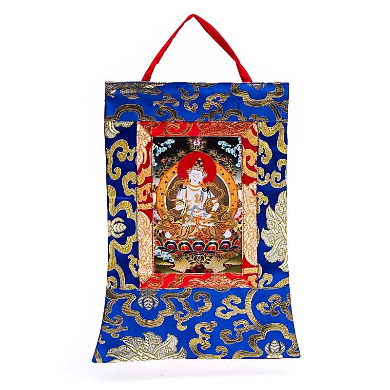Thangka en brocart imprimé 29x20 cm – vue 5