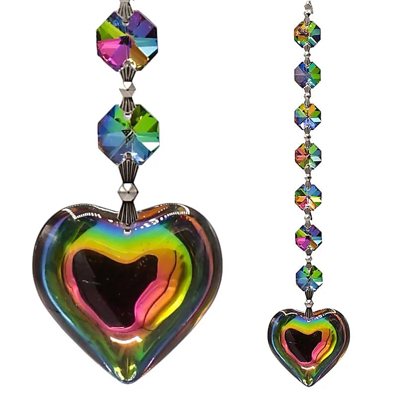 Guirlande de cristal arc-en-ciel - Aurora - 7 chakras | 20 cm – vue 3