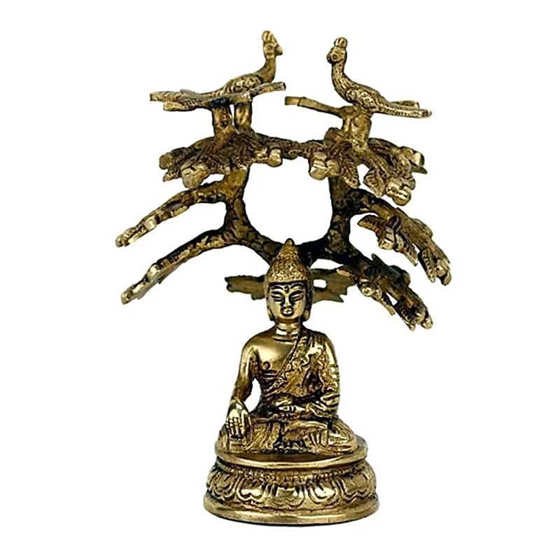 Bouddha Sakyamuni avec arbre de la Bodhi