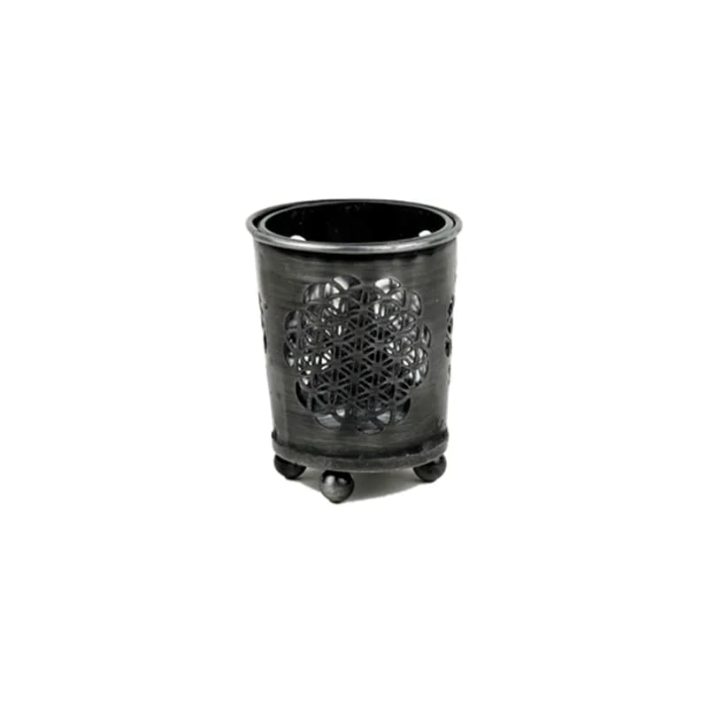 Bougeoir Fleur de Vie en fer – vue 4