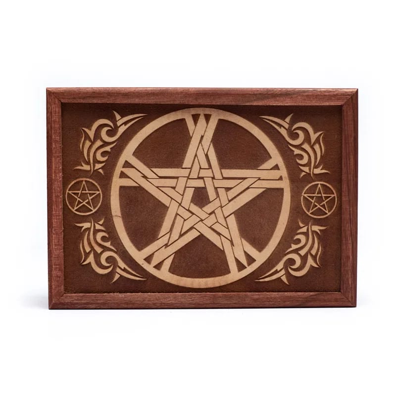 Boîte en bois décoration fait main - 17.5 x 13 x 6.5 cm