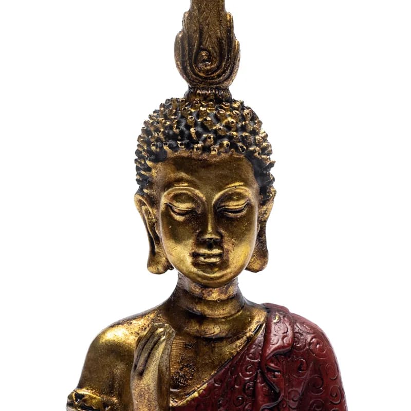 Bouddha de la réassurance avec trône