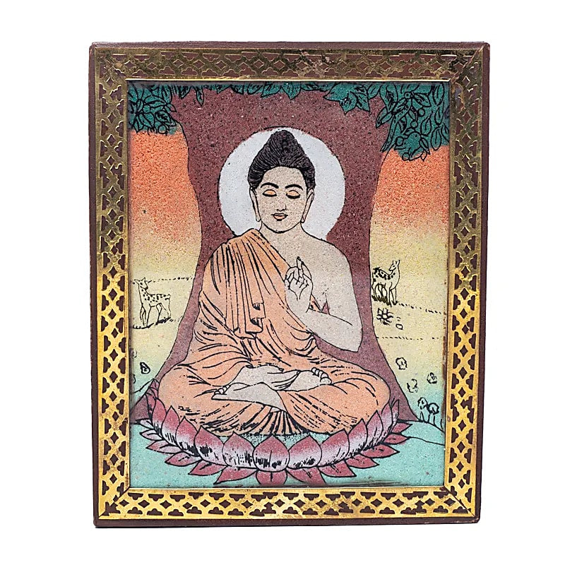 Boite à Tarot ou à bijoux Bouddha avec arbre Bodhi