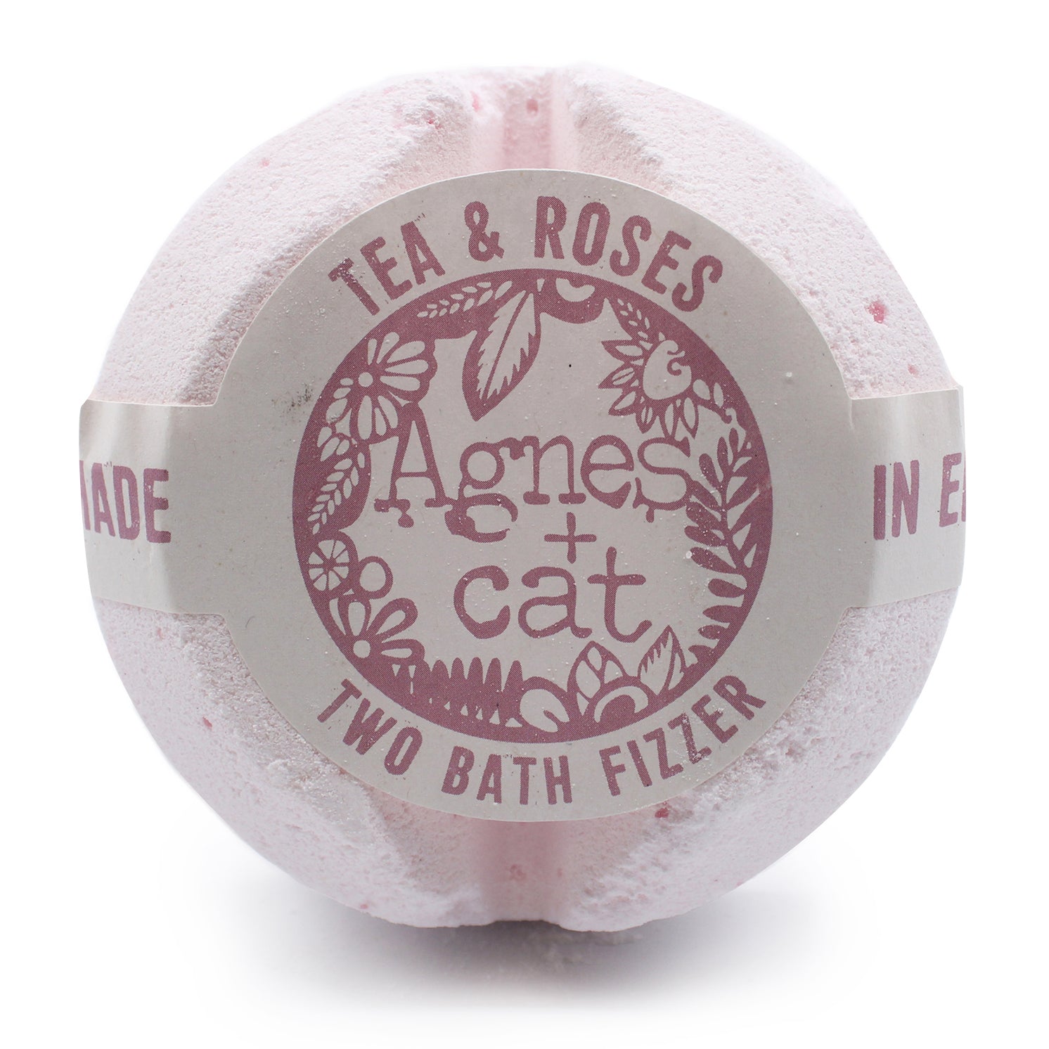 Deux bombes de bain senteur rose et thé complètent ce Coffret Cadeaux Bougie Pierre de Lune & Bombes de bain | Agnès & Cat