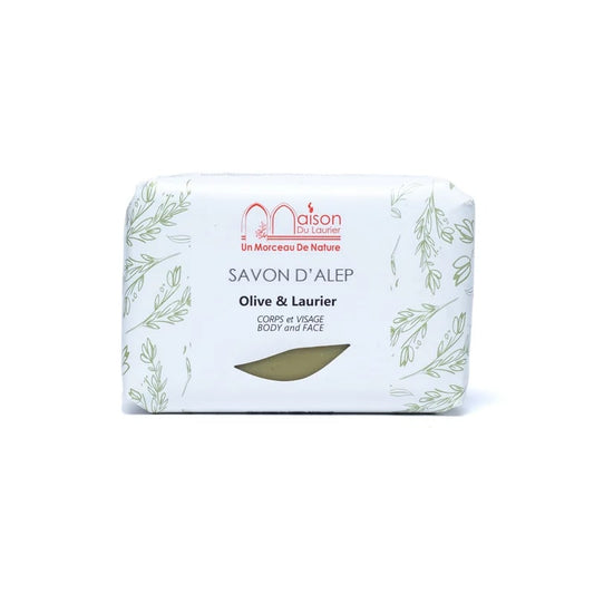 Savon d'Alep Maison du laurier - parfum Olive et Laurier - emballé