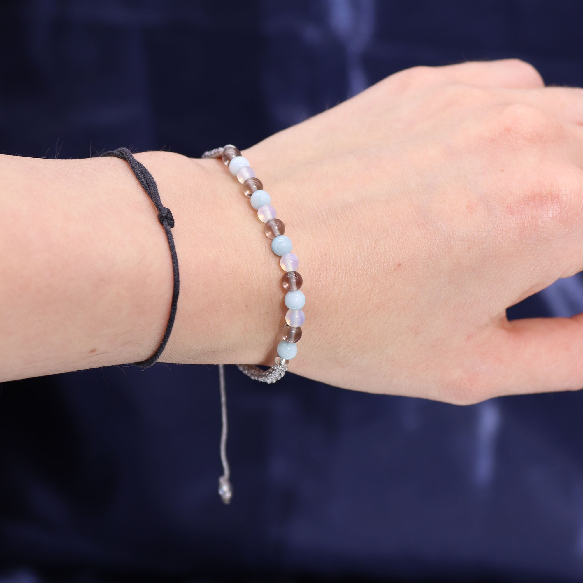 Coffret Cadeaux Bougie et Bracelet - Cancer : de véritables pierres naturelles pour cet élégant bracelet