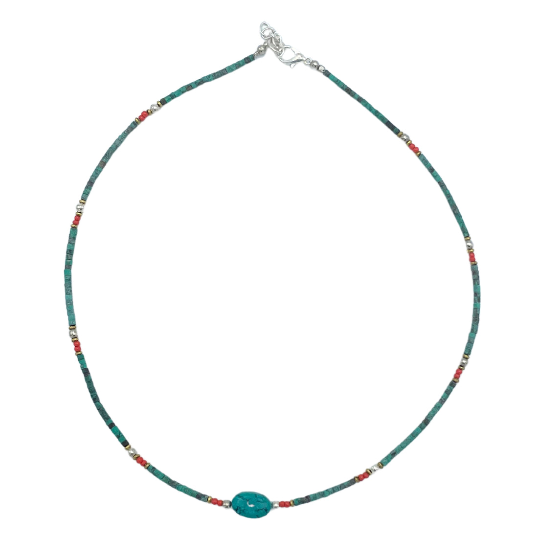 Collier de pierres précieuses - Turquoise