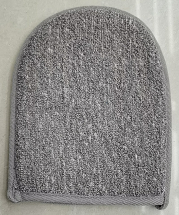 Mitaine de bain anthracite - Bambou et Lin – vue 2