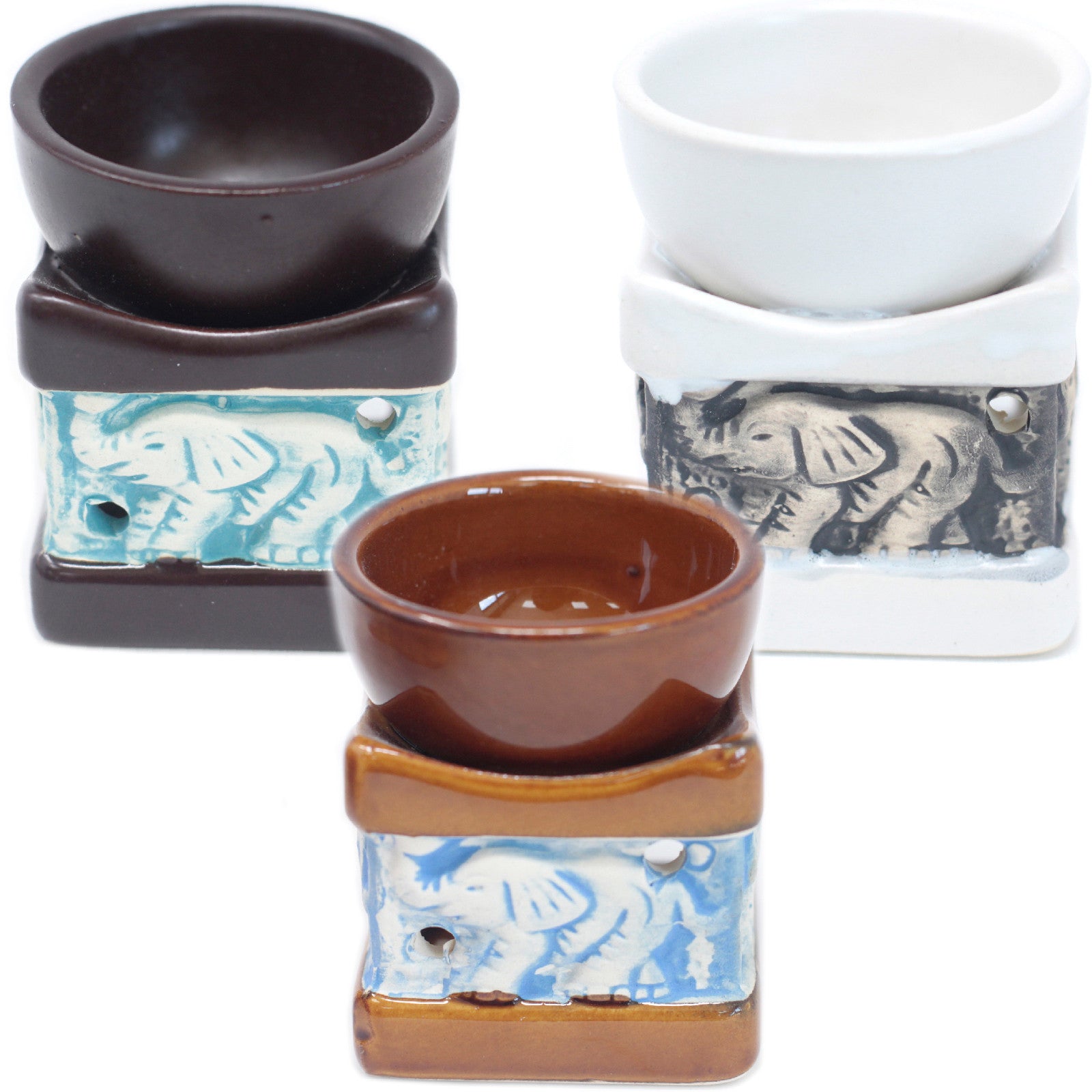Brûle parfum classique carré Éléphant
