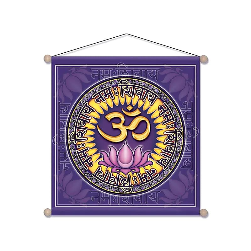Bannière de méditation Om Namo Shivaya
