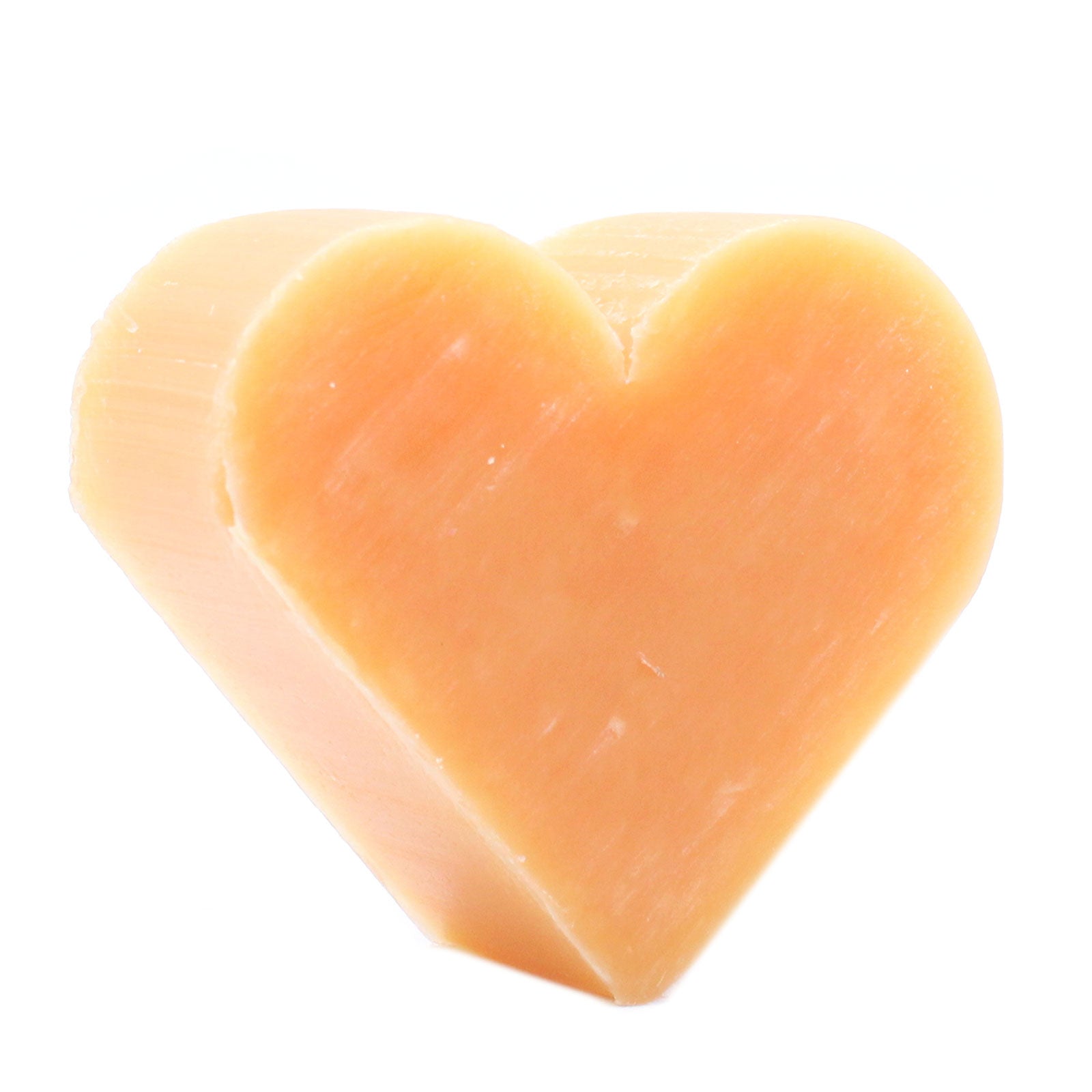Petit savon en forme de coeur de 20g senteur orange et gingembre