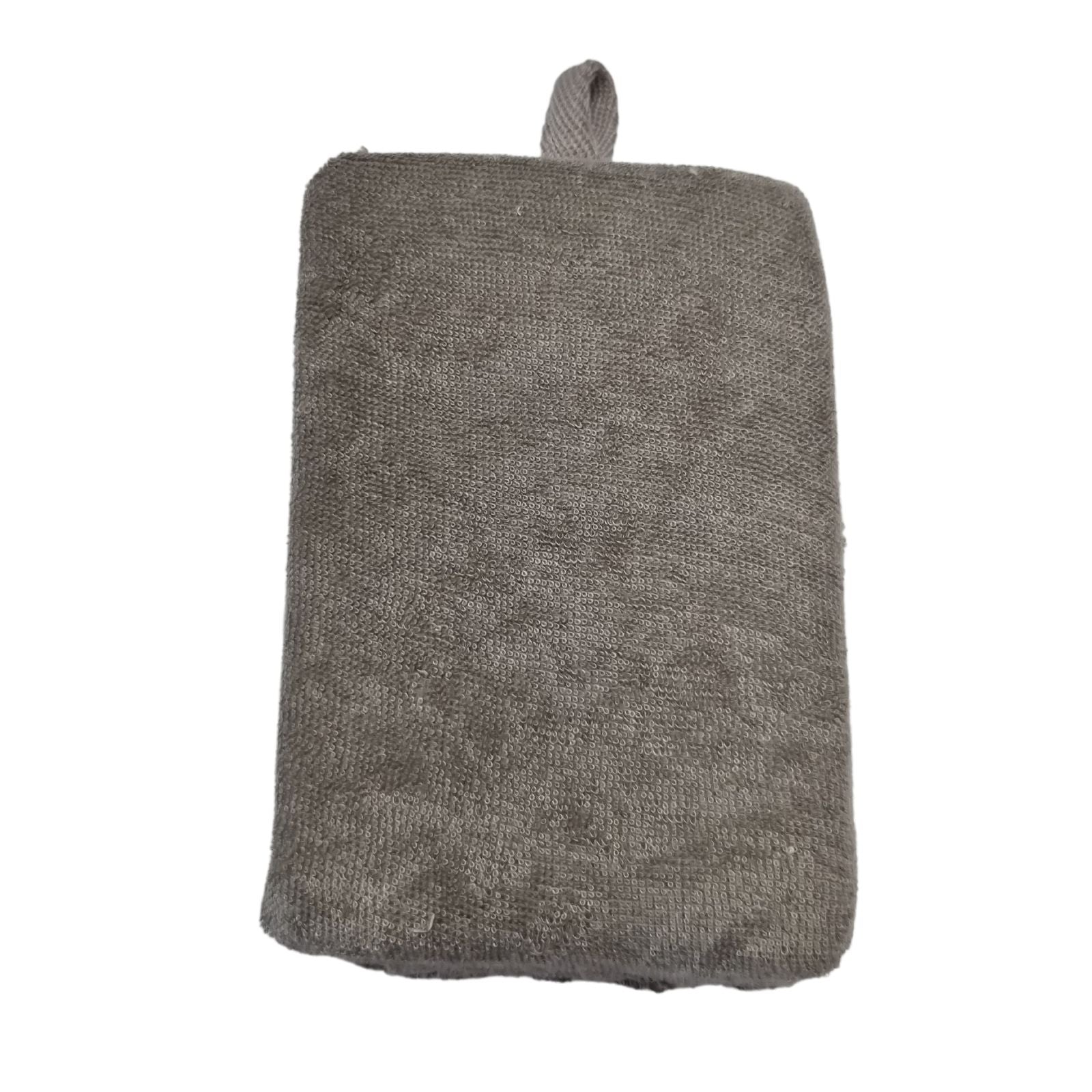 Éponge de bain anthracite - Bambou et Lin