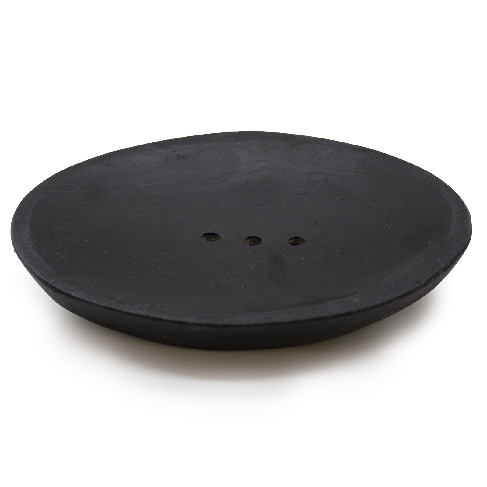Porte savon ovale en marbre noir – vue 2