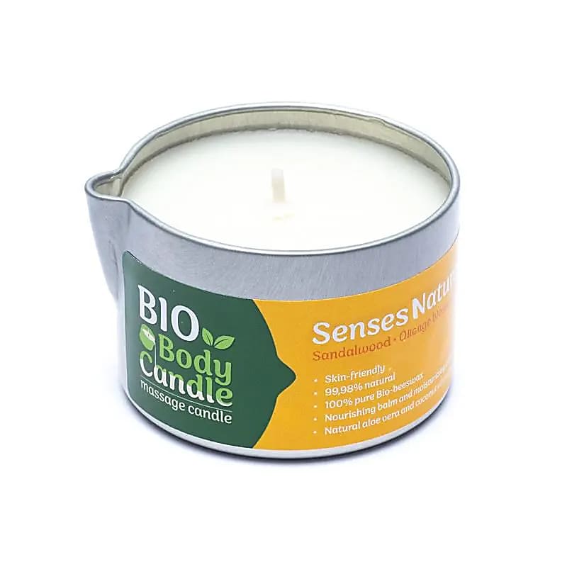 Bougie de massage bio - Bois de Santal et Fleur d&