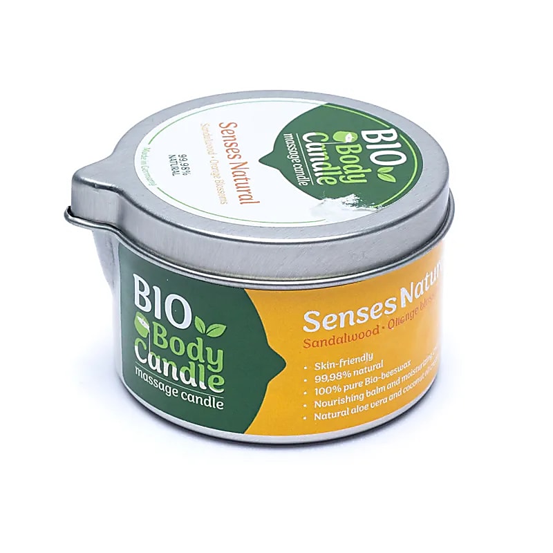 Bougie de massage bio - Bois de Santal et Fleur d&