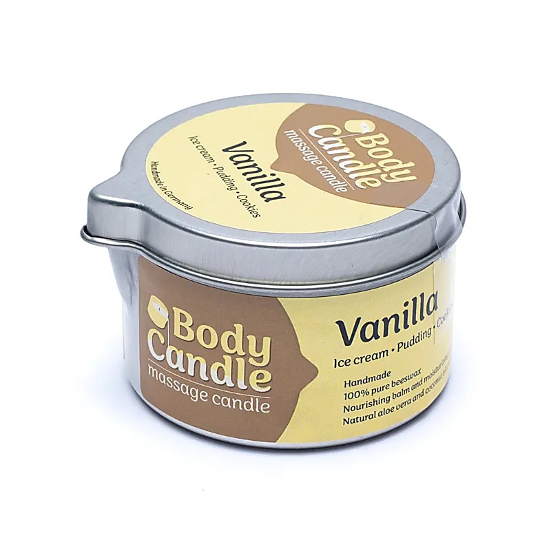 Bougie de massage bio - Biscuit Vanille