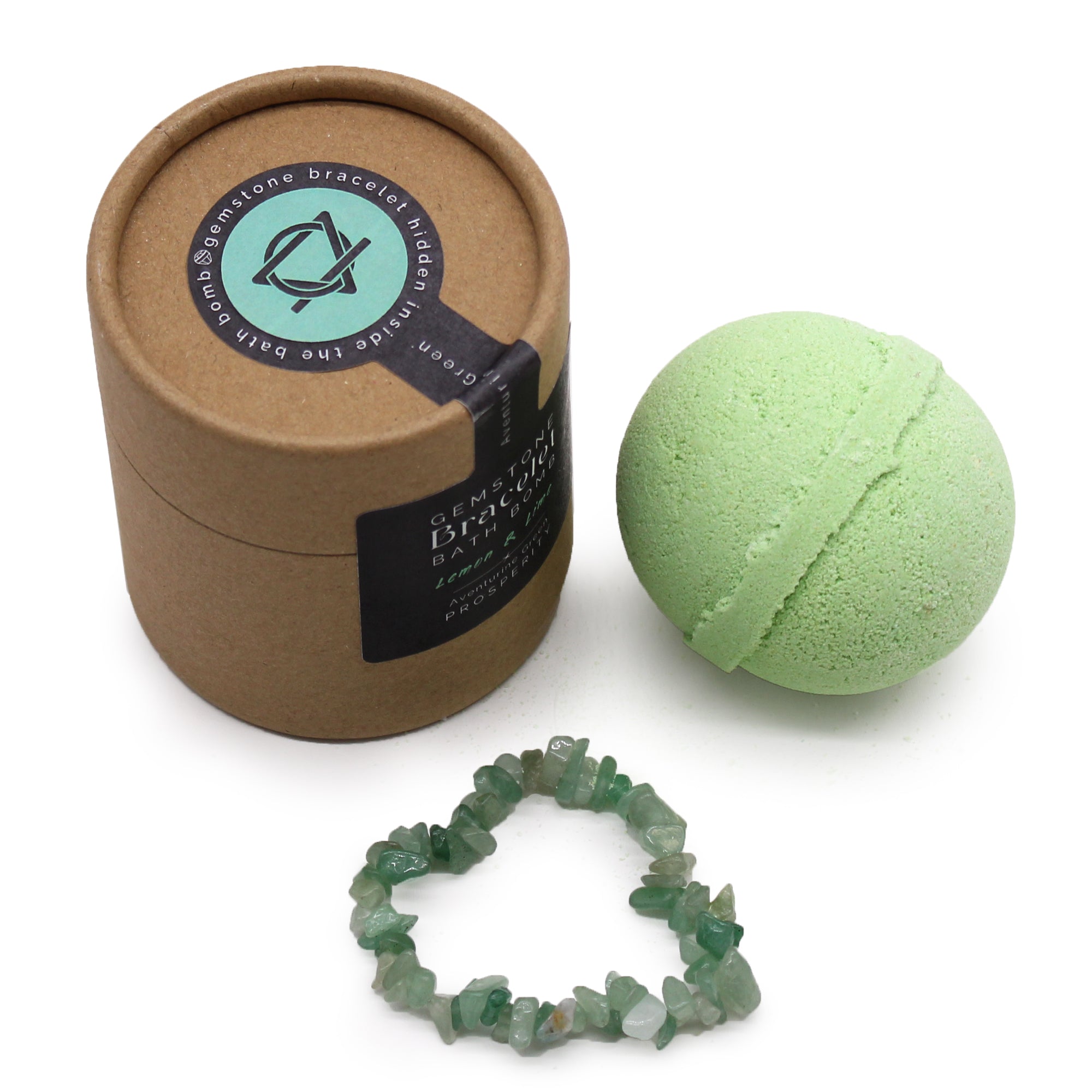 Bombe de bain & Bracelet Aventurine verte – Bien-être & Énergie