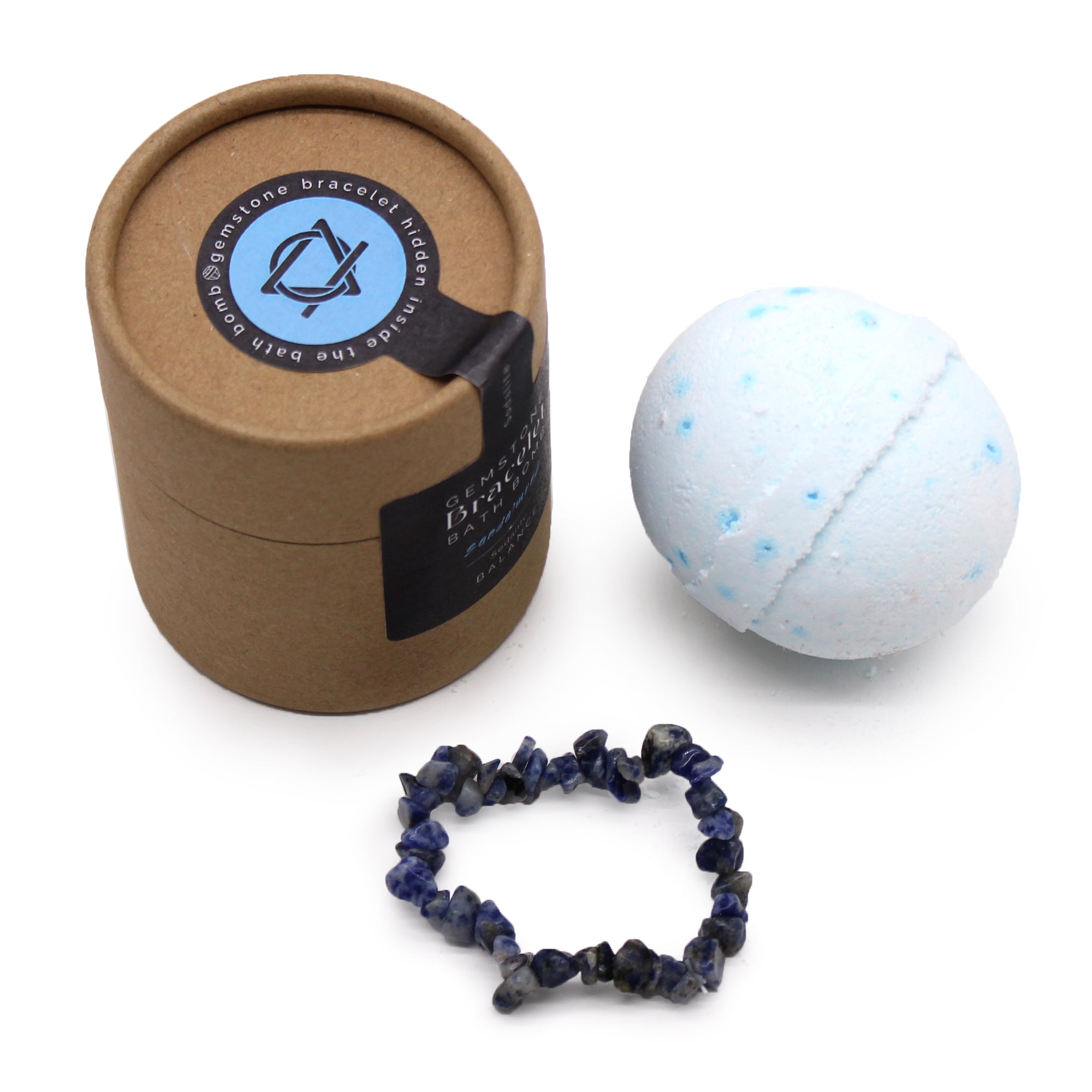 Bombe de bain & Bracelet Sodalite – Relaxation & Énergie positive