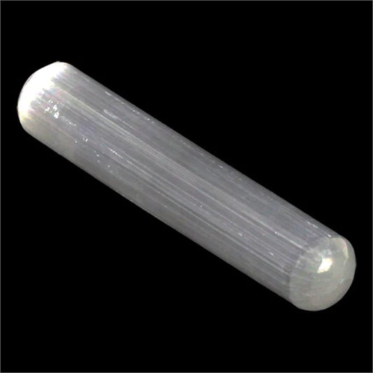 Baguette / bâton de massage arrondi en sélénite