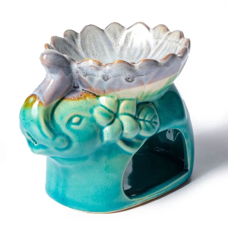 Brûleur parfum turquoise - Eléphant