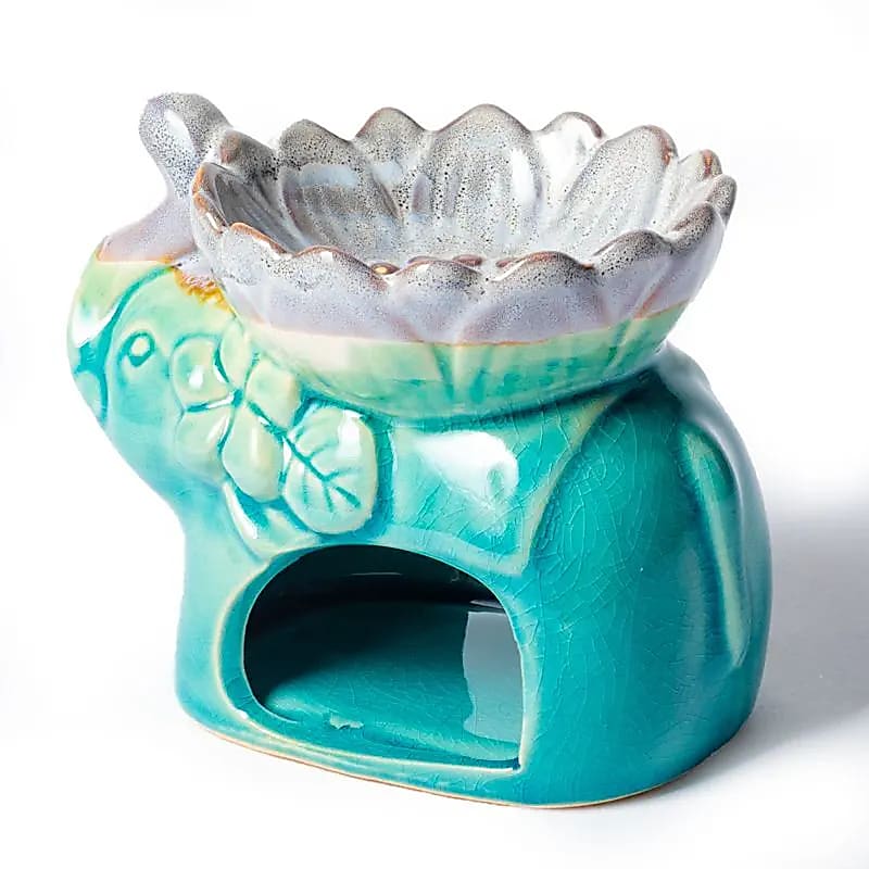 Brûleur parfum turquoise - Eléphant
