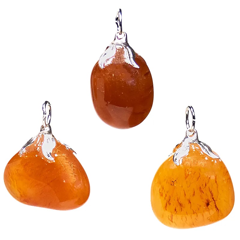 Pendentif en pierre Cornaline