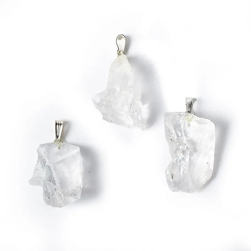 Pendentif en Cristal de Roche brut