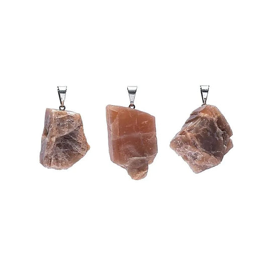 Pendentif en Pierre de Lune Naturelle brute