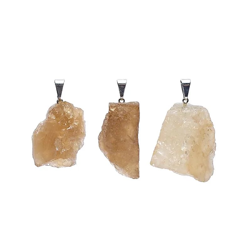 Pendentif en Citrine Naturelle brute