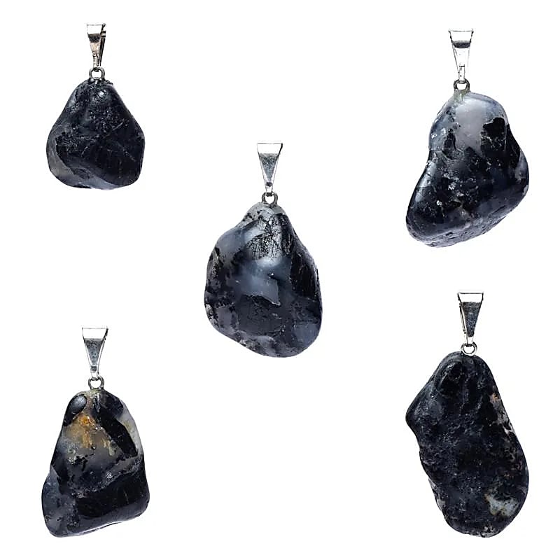 Pendentif en Quartz Tourmaline percé
