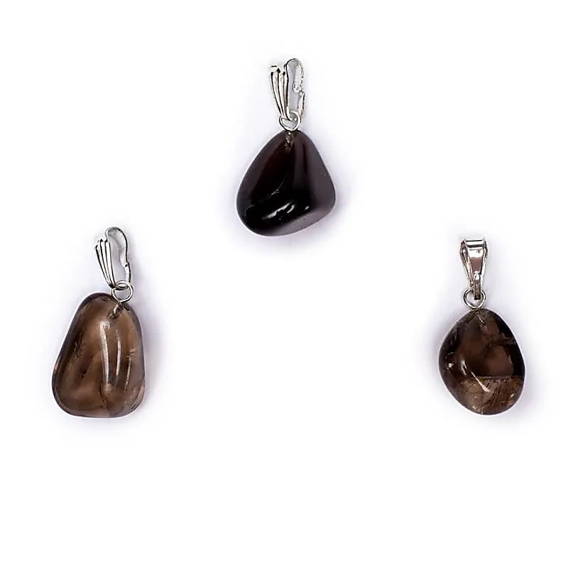 Pendentif en Quartz Fumé avec crochet
