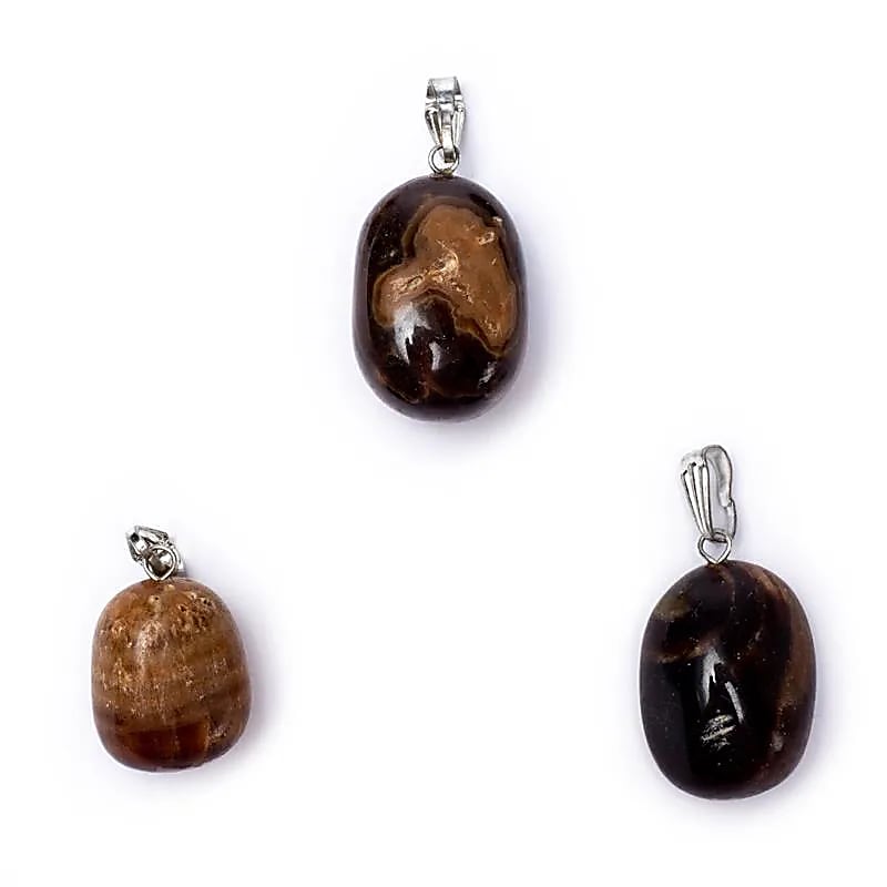 Pendentif en Calcite Miel avec crochet